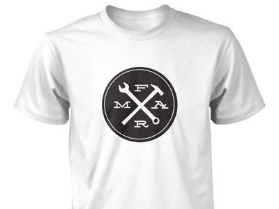 Fortitude #1 black and white crest minimal t-shirt