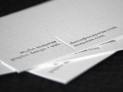 Business Cards from Brixx Letterpress black and white business cards clean letterpress minimal simple