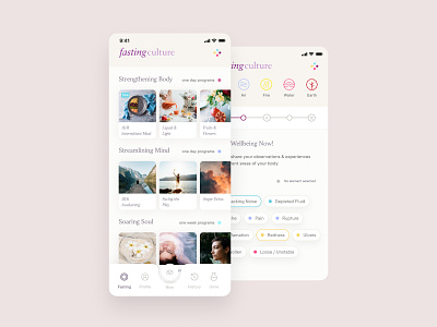 Fasting Culture – Onboarding animation interaction interface product product design ui ui ux ux
