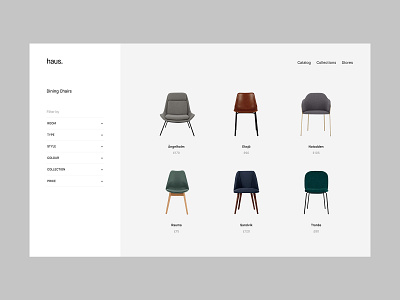 Haus / Listing Page ecommerce interface shopping typography ui ux web