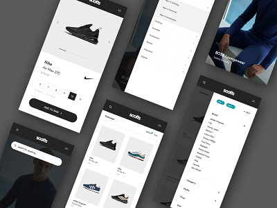 Scotts / Mobile ecommerce interface mobile product shopping ui ux web