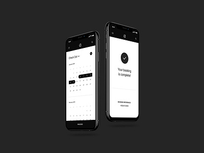 Inhabit / Booking app interface ios mobile product ui ux