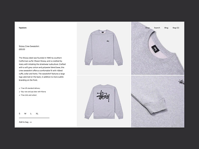 Hip Store / Listing ⟶ Product Page animation ecommerce interaction interface shopping ui ux web