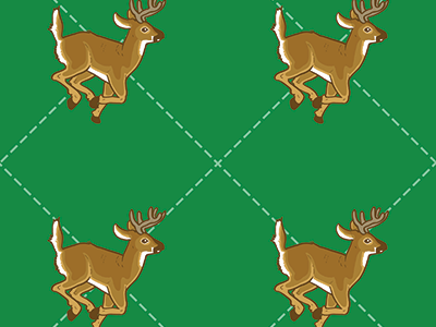 Tile-ing Around deer pattern tiled