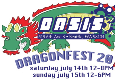 Oasis DragonFest Ad bubble tea dragon oasis seattle