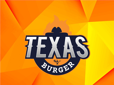 Texas Burger graphic design logo