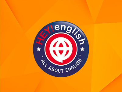 Hey! English design graphic design illustration logo