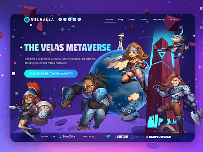 Velhalla ui web design website