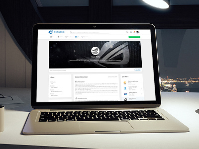ESPASSIO esport linkedin social ui webdesign