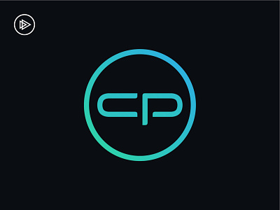 Content Platform Logo branding design gradient logo logo design monogram type typeography