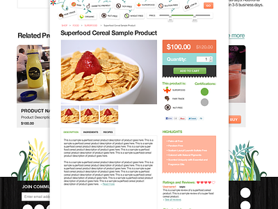 Vegan E-Store: Product Detail