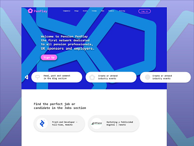 PenPlay app design illustration ui ux web website