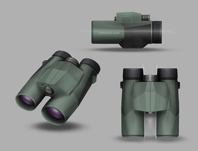 Digital Binocular Design 2d rendering binocular design illustration industrial design product product design rendering sketch sketshbook