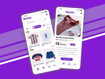 Rumie - College Marketplace App Redesign