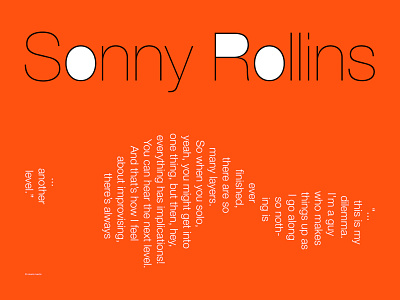Sonny Rollins Poster