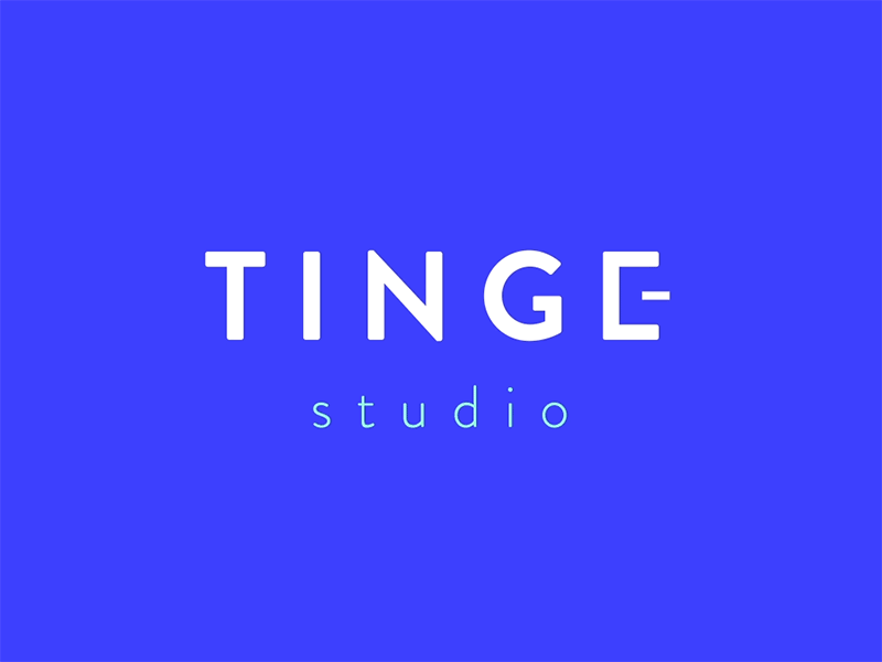 New brand "TINGE" animation brand tinge
