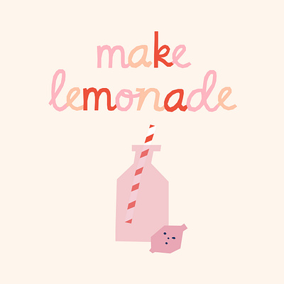 Make lemonade cursive font font design lemonade life quote writing