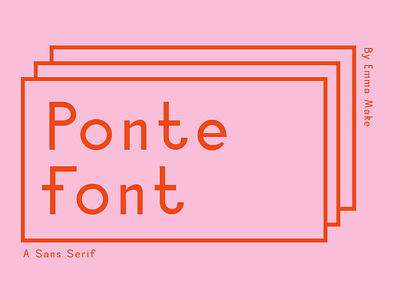 Ponte Font font font design girl graphicdesign ponte sans serif tumblr typography webfont website