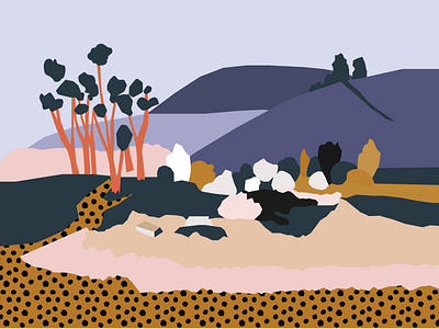 Abstract Landscape Illustration