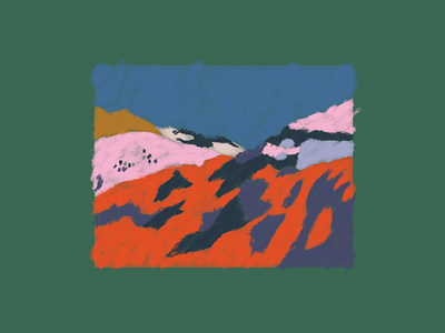 Mountainscape artwork illustration mountains