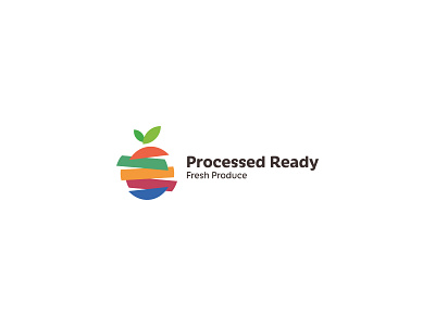 Processed colorfull fruit logo vector vegetable