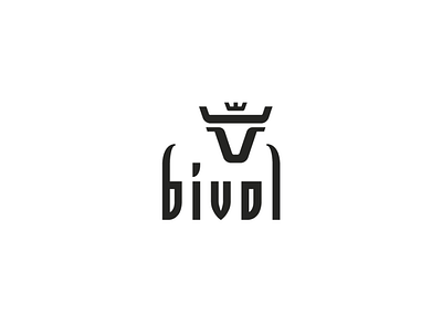 BIVOL branding bull cow crown geometric logo vector
