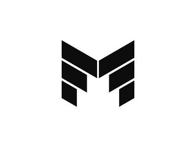 MF mark branding design f fm geometric graphic design lettermark logo m mf monogram vector