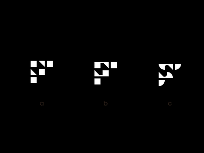 FS logo fs geometric logo monogram sf wip
