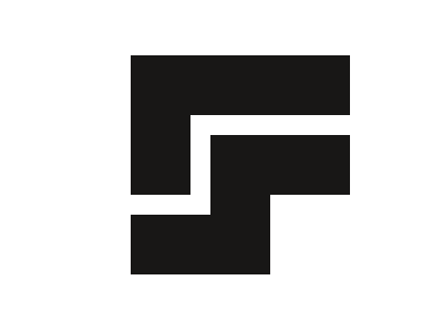 Fs fs geometric logo sf typography vector