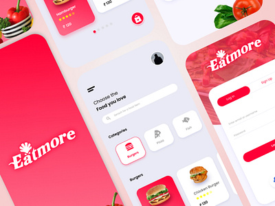 Food Delivery App app graphic design ui