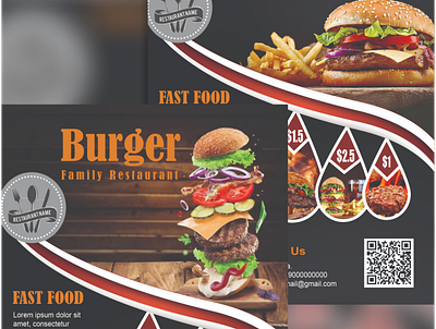 Restaurant Flyer in Photoshop. animation app design graphic design poster typography ui vector