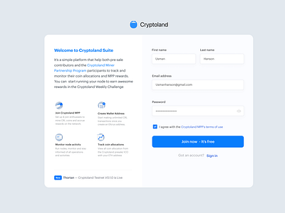 Cryptoland Miner Management Platform