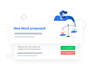 Block Proposal blockchain design illustration