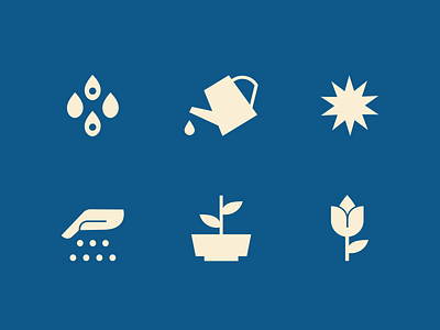 Gardening Icons design gardening grow icon illustration instructions plant life plants