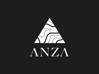 Anza Studio branding graphic design line work logo visual identity