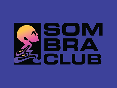 SOMBRA Club branding graphic design illustration liquid logo music person production shadow sombra