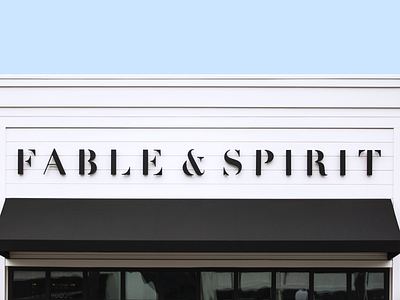 Fable & Spirit Word Mark brand california design lettering logo mark newport restaurant serif signage word