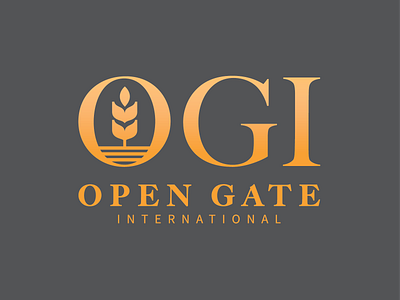 Open Gate International Logo System branding gold harvest kitchen learn logo nonprofit rehabilitation school service visiual identity vocational wheat