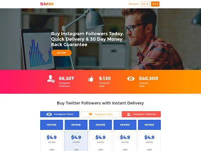 SMM - Landing Page