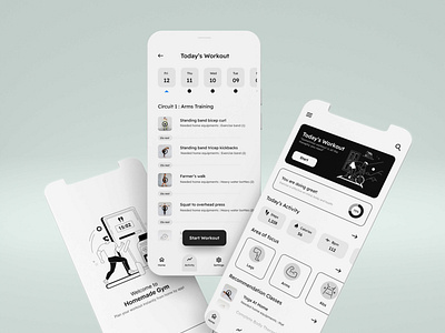 Homemade Gym App UI