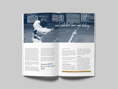 Program Spread baseball book print program sport sports typography