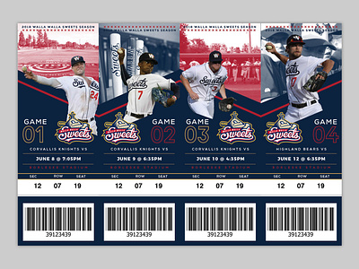 Season Tickets baseball print season sport sports ticket ticket book ticket design