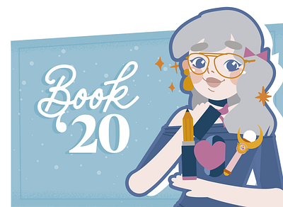 Book 20 character design cute design flat illustration kawaii minimal vector