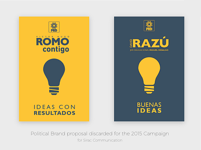 Minimalistic poster design for 2015 political campaign