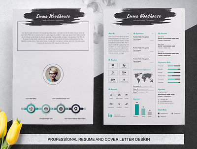 Infographic Resume Template trendy resume
