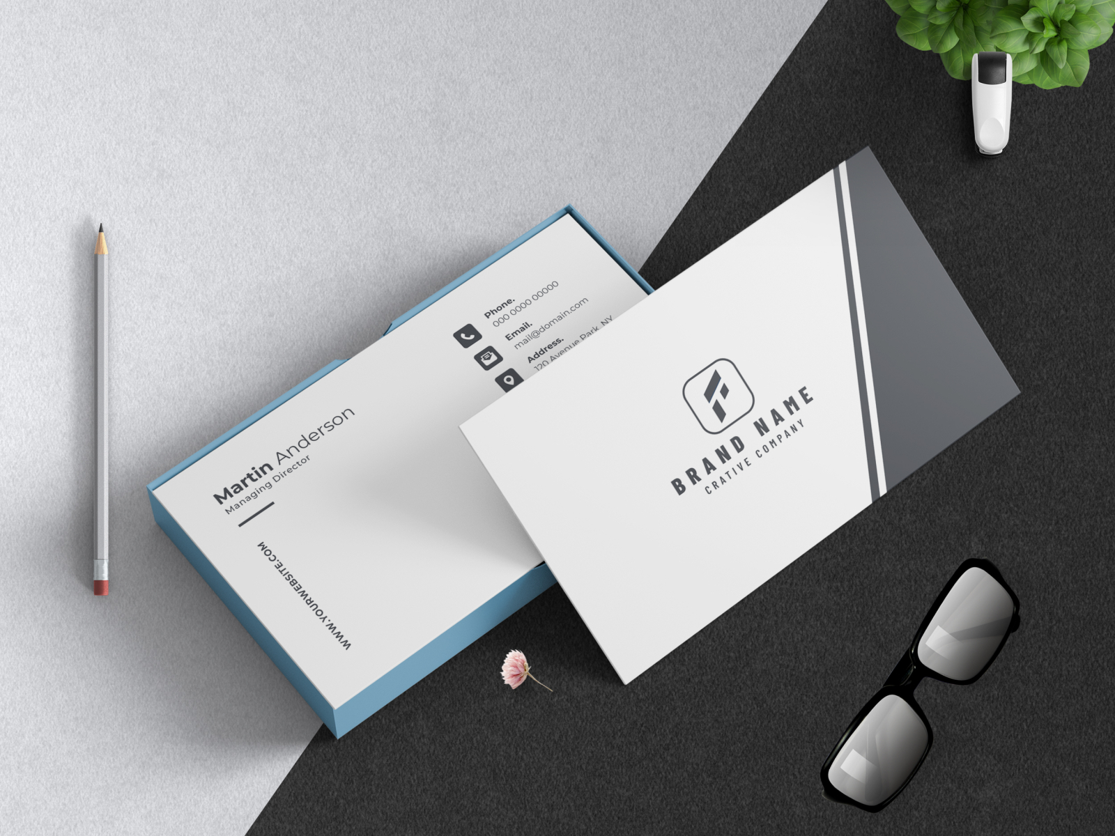 Business Card by FabulousTemplates on Dribbble