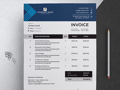 Invoice Template modern