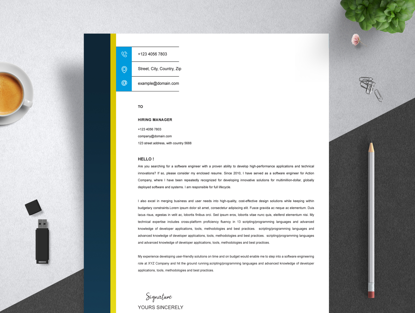 Letterhead by FabulousTemplates on Dribbble