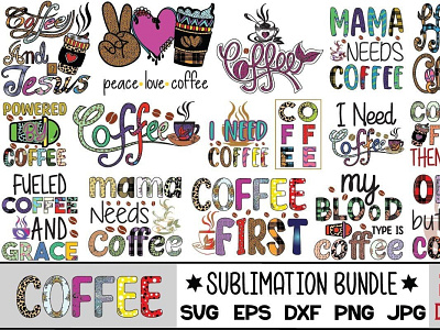 Coffee Sublimation Bundle 3d animation coffee sublimation graphic design logo motion graphics ui