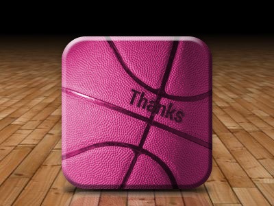 Thanks for the invitation ball basketball dribbble invitation invite pattern perspective thanks wood